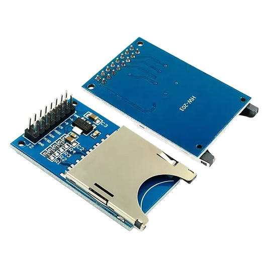 SD card module with 16-pin SPI interface, memory card reader compatible with Arduino and ARM MCU for electronics projects