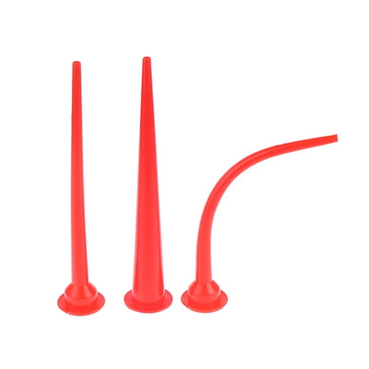 Plastic sealant applicator nozzle for caulking