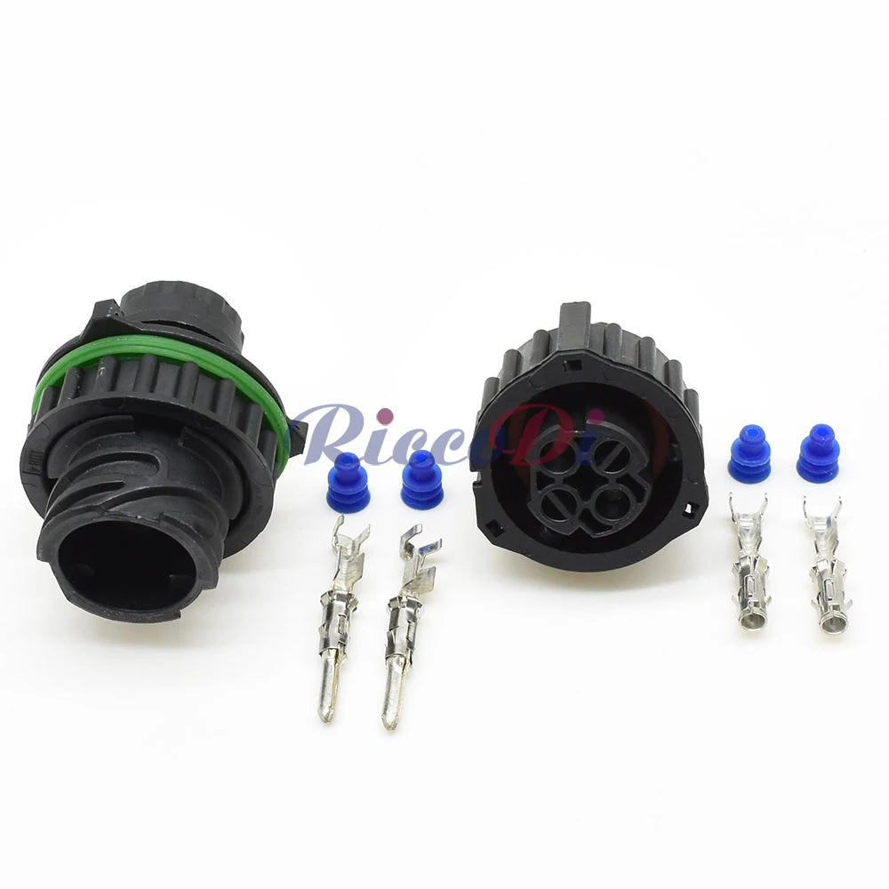 Sealed AC automotive socket connector housing designed for moisture and dust resistance