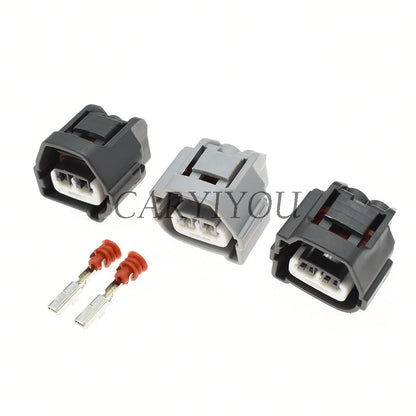 Sealed female wire harness connector used in automotive electrical applications