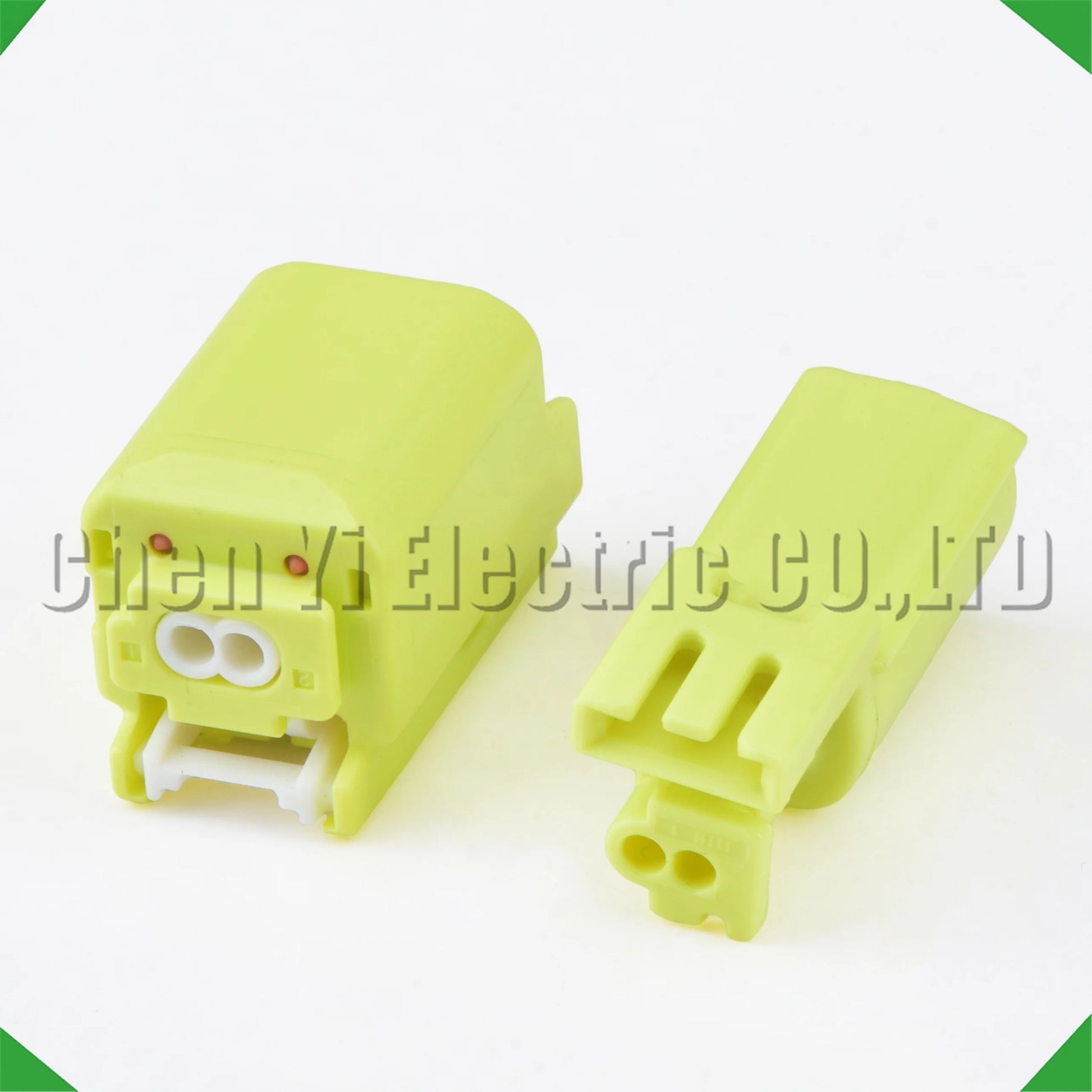 2 pin car seat sensor connector plug installed on wiring harness