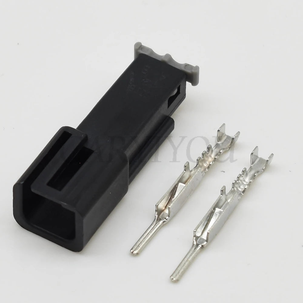 Reliable 2 pin automotive connector plug ensuring secure electrical connection in vehicles