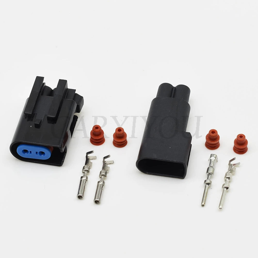 2 pin automotive ABS sensor and engine connector plug with secure locking for reliable electrical connection
