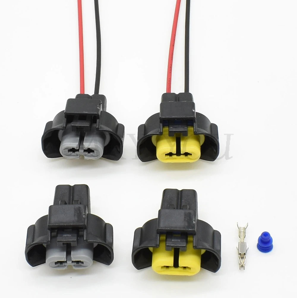 2 pin automotive fog light connector with secure locking mechanism for reliable electrical connection
