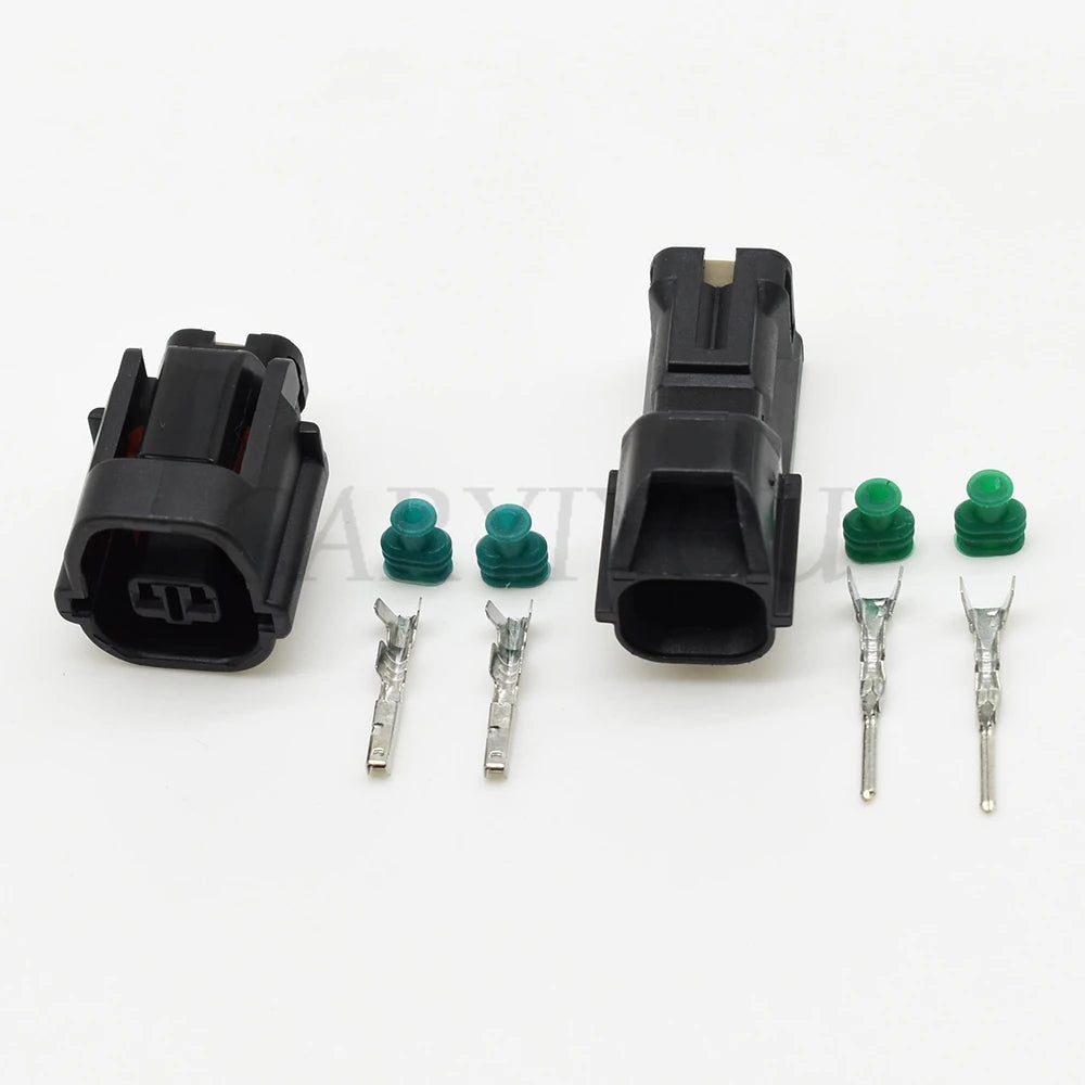 2 pin 1.2 series waterproof connector with secure locking for automotive reversing radar sensor