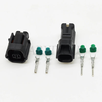 2 pin 1.2 series waterproof connector with secure locking for automotive reversing radar sensor