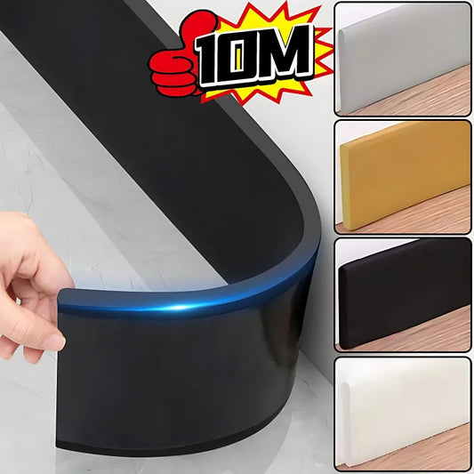 Self adhesive 3D skirting line wall sticker