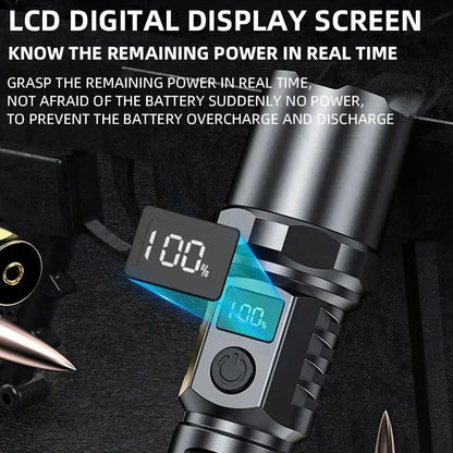 Tactical flashlight for self-defense and outdoor use