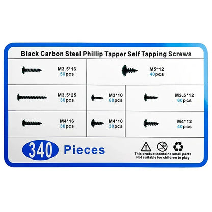 PWA self-tapping screws used for general fastening, assembly, and repair applications, with included washers