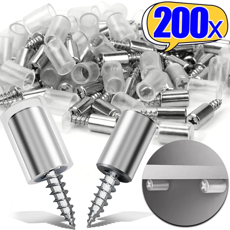 Self tapping screw cabinet shelf bracket support