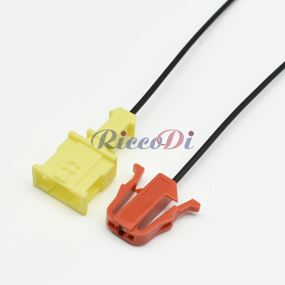 Close-up of terminal socket on automotive sensor connector for stable electrical connection in vehicle wiring