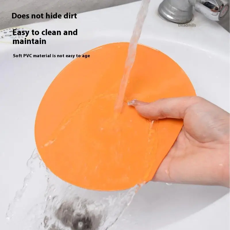 Set of sewer floor drain cover deodorizer mats, silicone, cat frog pattern, for kitchen, toilet, and bathroom use