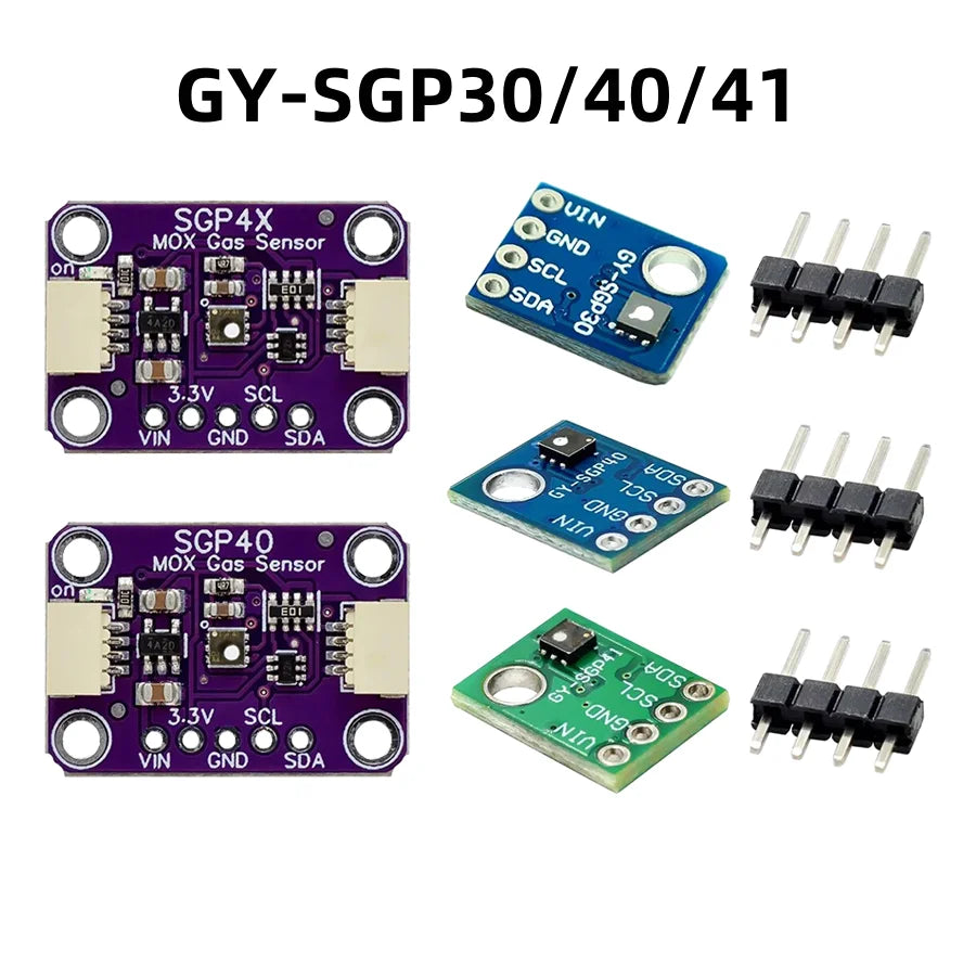 Sgp40 Module Circuit SGP41 SGP40 SGP30 Air Quality Sensor TVOC eCO2 Formaldehyde Arduino ...