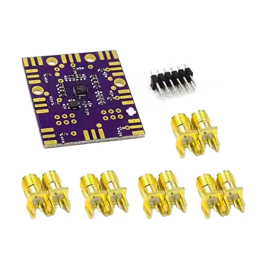 Si5351B high frequency clock generator module with square wave signal output for RF and microcontroller applications