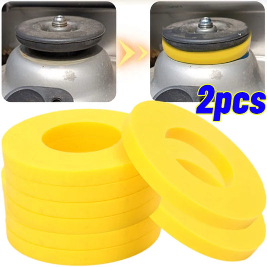 Silencer pad rubber bushing damper for front strut tower suspension shock absorption