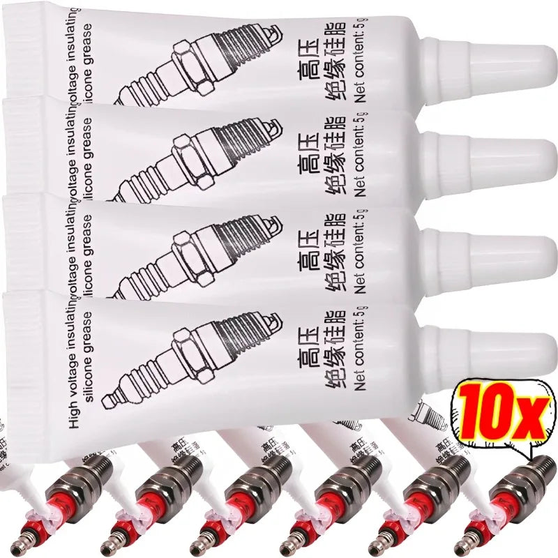 High voltage silicone grease for spark plug insulation