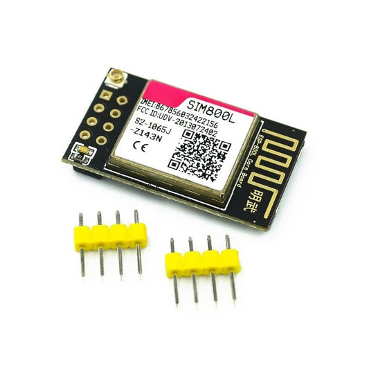 SIM800L GPRS GSM module with micro SIM card, quad-band, TTL serial interface, compatible with ESP8266 and ESP32 for IoT projects