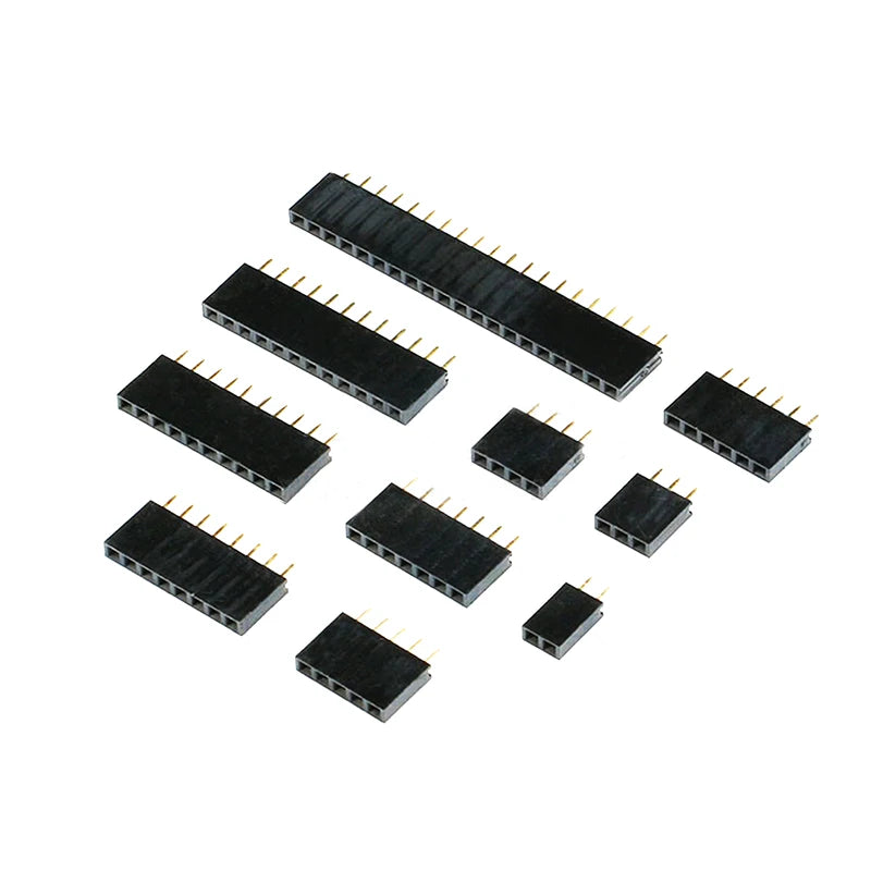 Homemade Header Socket 5PCS Single Row Female Header Socket 2.54mm Pitch Pin Connector for Ar ...