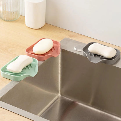 Kitchen sink faucet mat and drying pad, soap dispenser tray for efficient countertop organization
