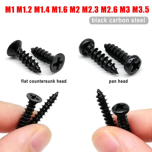 small-black-steel-phillips-flat-countersunk-wood-screw