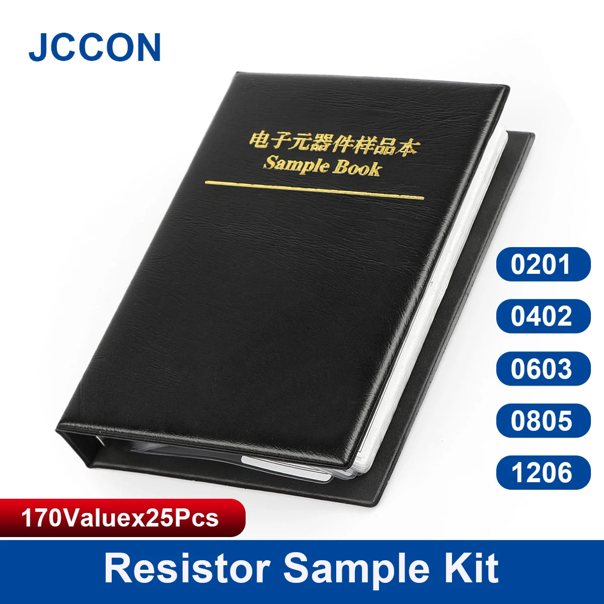 SMD resistor assortment kit 0805 0603 1206 with 1% tolerance, 0Ω to 10MΩ, ideal for DIY electronics repair and prototyping