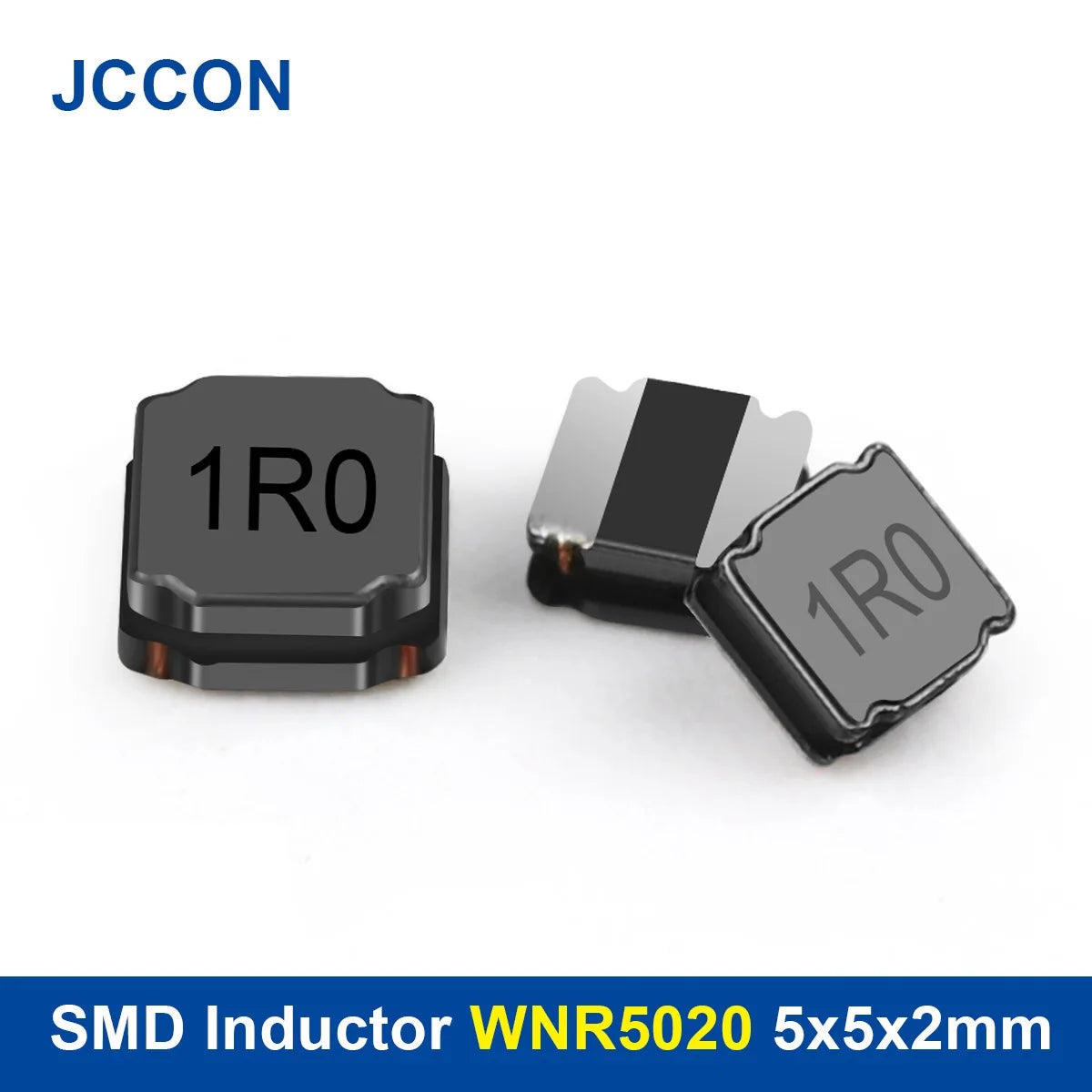 SMD WNR5020 power inductors, 1µH–100µH, suitable for power supplies, electronic circuits, and high-frequency applications