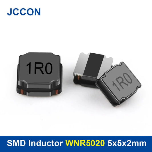 SMD WNR5020 power inductors, 1µH–100µH, suitable for power supplies, electronic circuits, and high-frequency applications