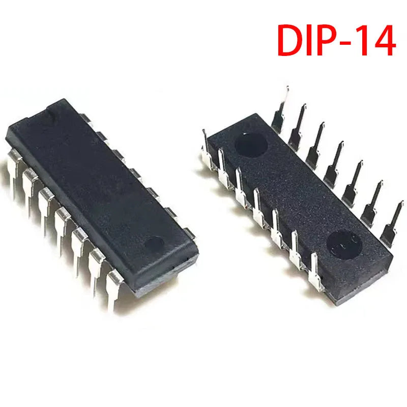 SN74LS series logic gate ICs in DIP14 in-line package, including SN74LS10N, 13N, 15N, 19N, 22N, 26N, 27N, 31N, 32N, 33N, 37N for electronics projects