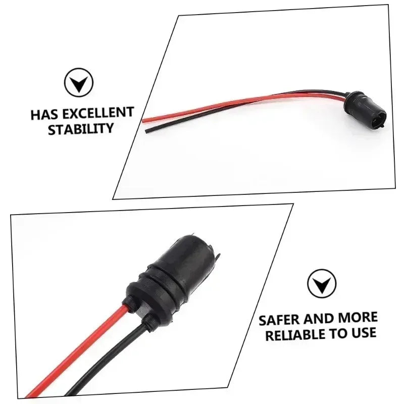 Soft rubber wire harness for car bulb socket