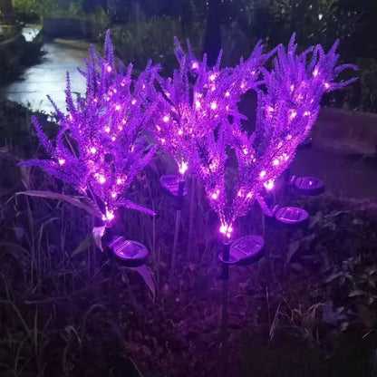 Decorative solar garden lamp for lawn, yard, patio, and outdoor garden lighting