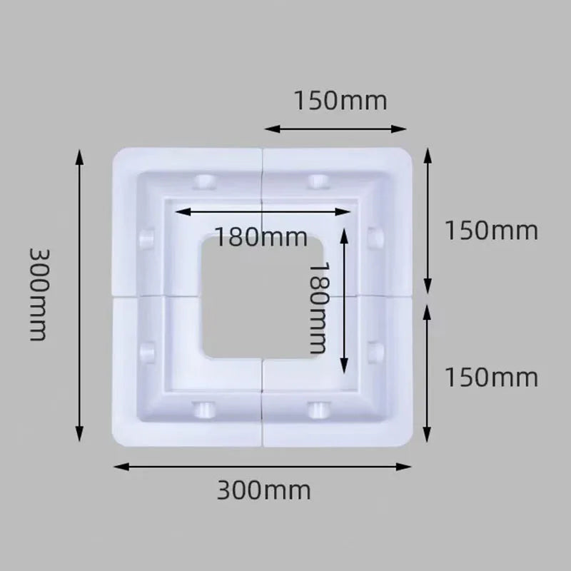 Black & white plastic solar panel mounting bracket showing secure installation and frame fixing details