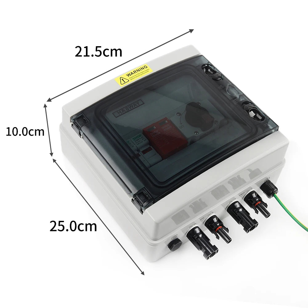Set of DC 1000V isolation switch, SPD fuse, lightning protection PV combiner box, solar photovoltaic waterproof dustproof case