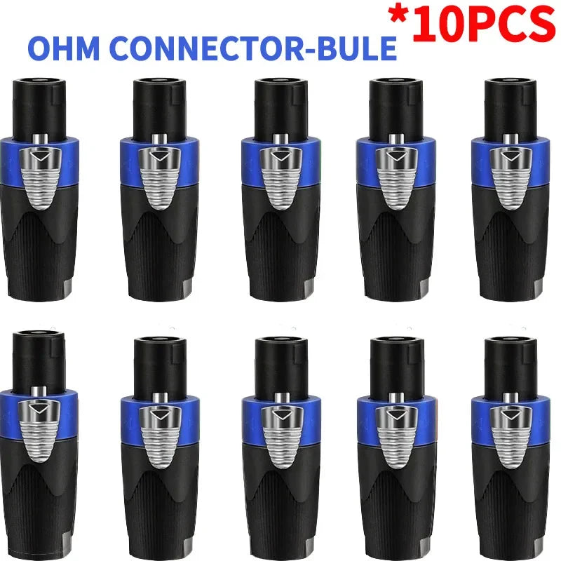 Solder-free amplifier terminal Speakon connector NL4FC 4 pin for professional sound systems