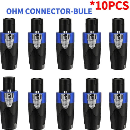 Solder-free amplifier terminal Speakon connector NL4FC 4 pin for professional sound systems