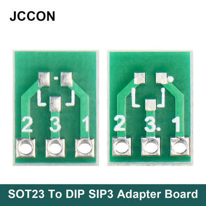 SOT23-3 to SIP3 SMD to DIP adapter converter board double-sided IC socket PCB