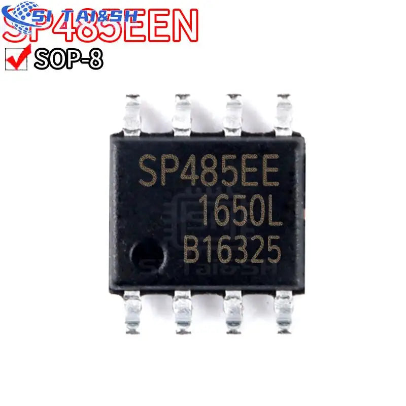 SP485EEN and SP485REN SOP-8 RS-485 transceiver IC chip for serial communication and industrial data transmission