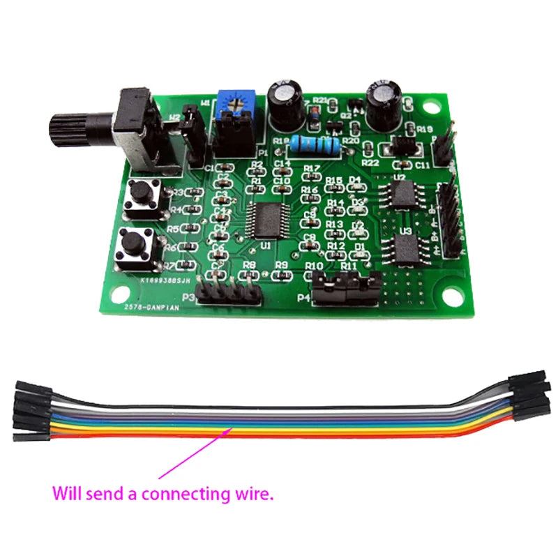 Stepper motor speed controller module board