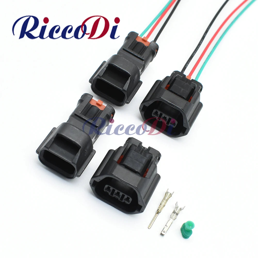 3-Pin 1.2mm automotive speed wire connector 7283-8730-30 MG641234-5 showing full view for Mitsubishi and Nissan camshaft sensors