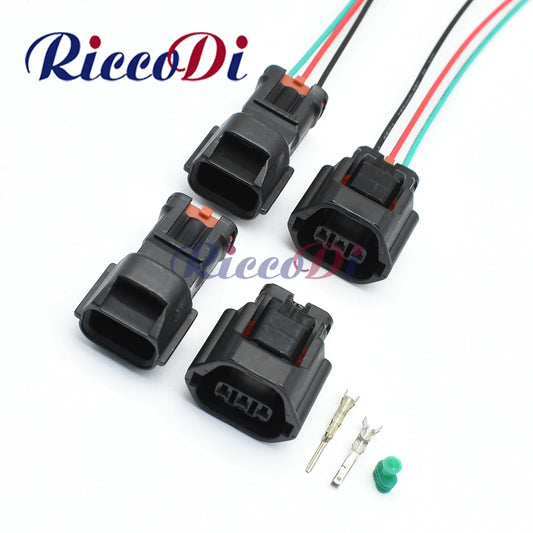 3-Pin 1.2mm automotive speed wire connector 7283-8730-30 MG641234-5 showing full view for Mitsubishi and Nissan camshaft sensors
