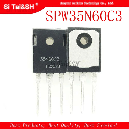 SPW35N60C3 TO-247 high-voltage power MOSFET, 600V 35A, suitable for electronics circuits and high-power applications