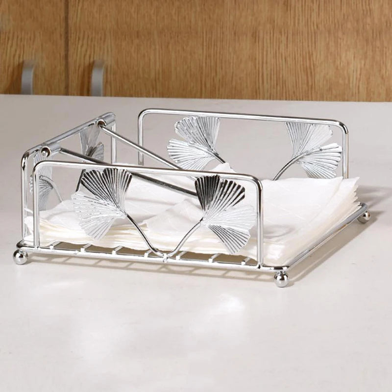 Square napkin paper organizer for kitchen and home
