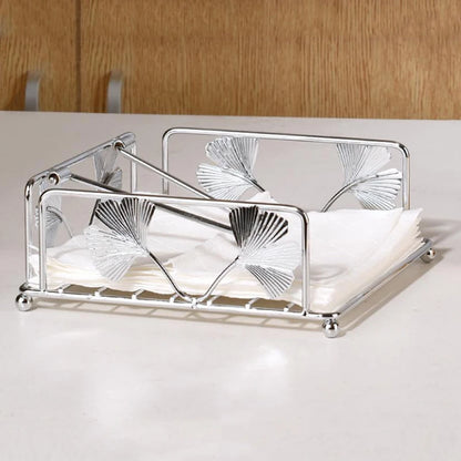 Square napkin paper organizer for kitchen and home