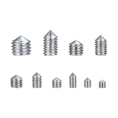Stainless steel Allen head socket set screw kit 250PCS cup point assortment with storage box