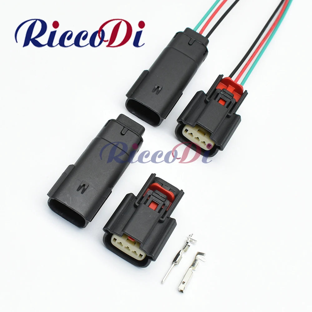 3-Pin 1.2 series automotive steering engine booster pump wire harness socket 33471-0301 33471-0306 33481-0301 for Ford showing full view