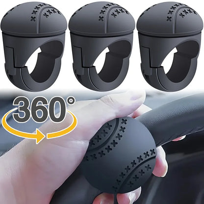 Universal car steering wheel booster ball with bearing power handle for easy steering