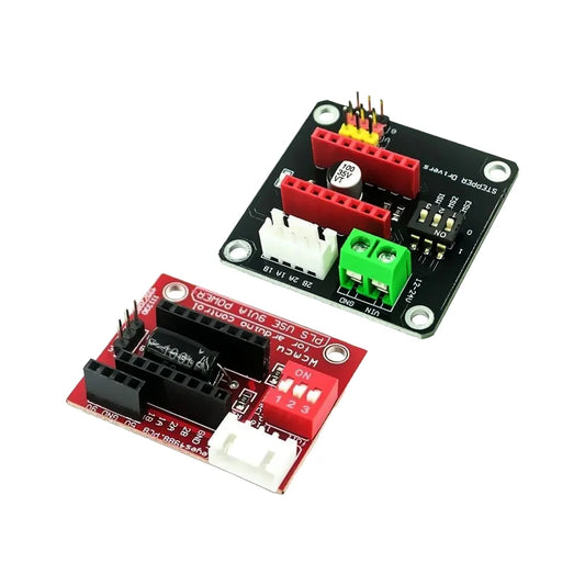 Stepper motor driver module with heat sink, DRV8825/A4988 expansion board compatible with 3D printers, Arduino UNO, and RAMPS 1.4 for DIY projects