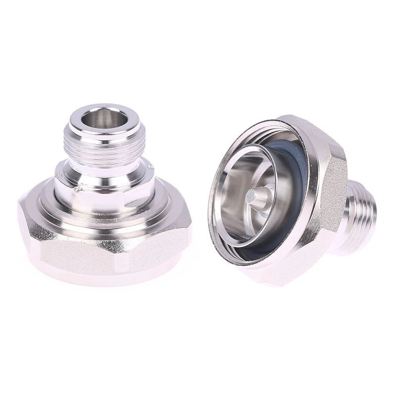 Straight copper RF coax adapter connector