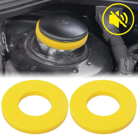 Universal front strut tower mount suspension damper for vibration reduction