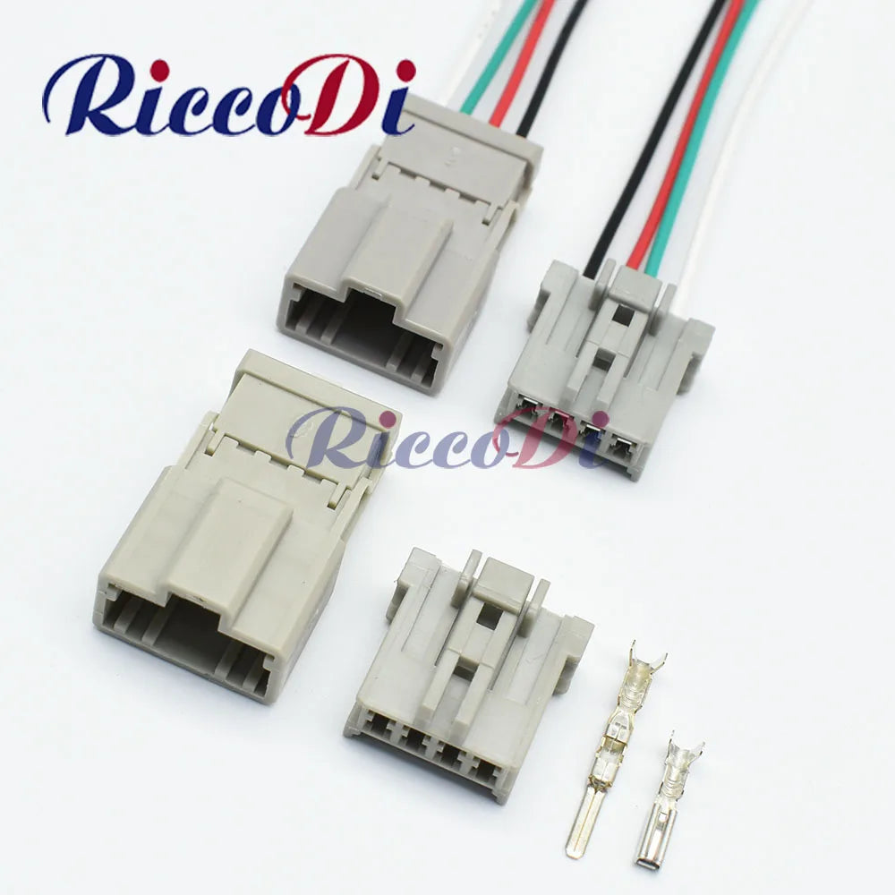 Sumitomo HD Type 4 Pin male female unsealed automotive electrical wire connector plug 6098-0244 6098-0243 overview