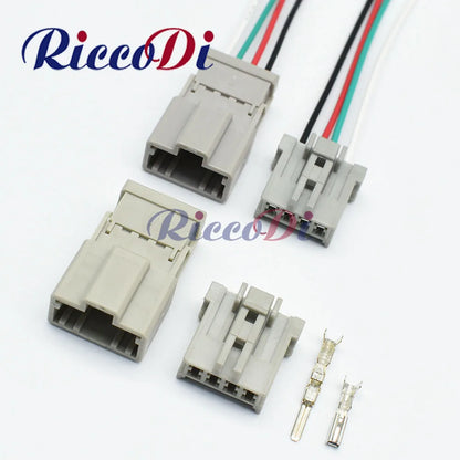 Sumitomo HD Type 4 Pin male female unsealed automotive electrical wire connector plug 6098-0244 6098-0243 overview